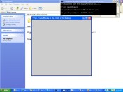 Java program in the middle of the desktop