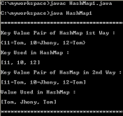 hashmap key value pair data java