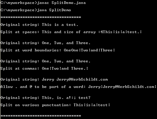 java-split-string split string into words and string manipulation