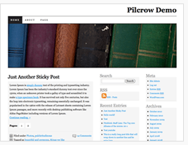 Theme Pilcrow custom header by using css