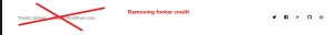 twenty sixteen theme remove footer credit