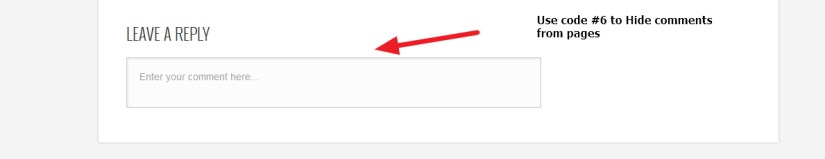 photographer by organic themes hide comments from pages 