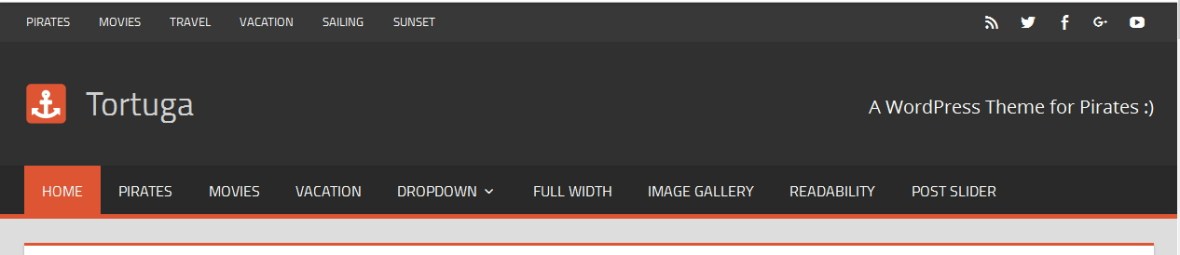 Tortuga By ThemeZee css style Modifications
