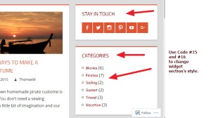 Tortuga By ThemeZee widget section Modifications