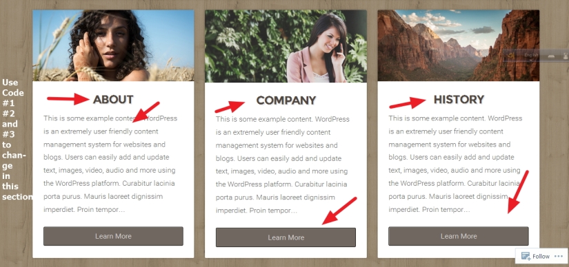 theme natural by organic themes homepage featured page modification
