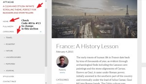 Theme Attache By Press75 left sidebar modifications