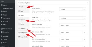 avada post and page configuration and styling