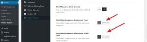avada theme dropdown background hover color