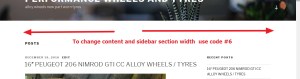twenty seventeen content and sidebar width increase