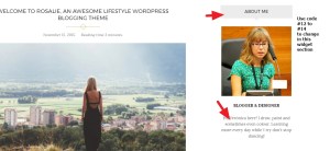 widget title contents modifications
