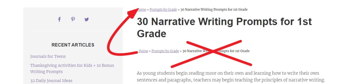 reposition breadcrumb in genesis theme