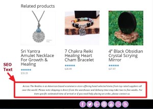 SEO Text After Related Product Woocommerce
