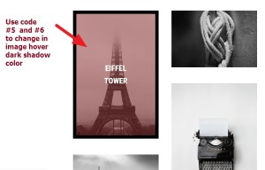 portolio page image hover shadow color change