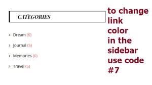 widget section link modification