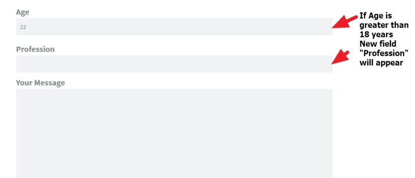 Contact Form 7 Conditional field IF Field value is greater then certain field new field will appear