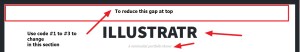 theme illustratr by automattic top site title tagline and gap change