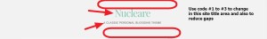 Nucleare By CrestaProject top header site title area modifications