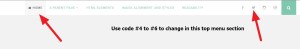 Nucleare By CrestaProject top menu and social icons modifications