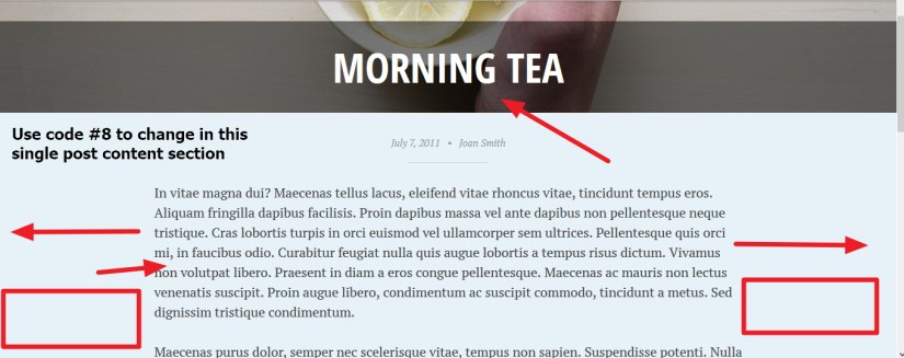 pictorico by automattic grid single post content section modifications