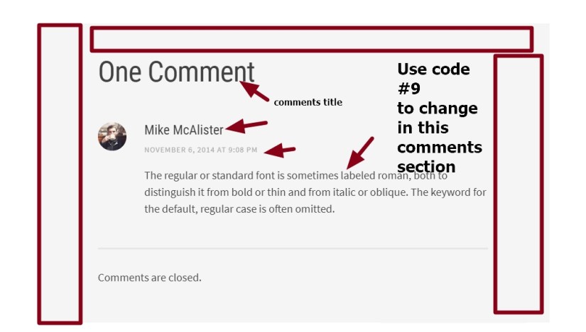 theme Editor by Array comments section modifications