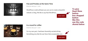 Theme Argent by Automattic Read More button box shapped with background and color