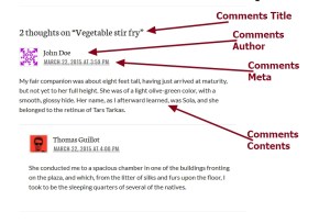 theme publication by automattic comments section modification