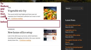 theme publication by automattic reduce gap between posts