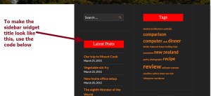 theme publication by automattic sidebar widget title modification