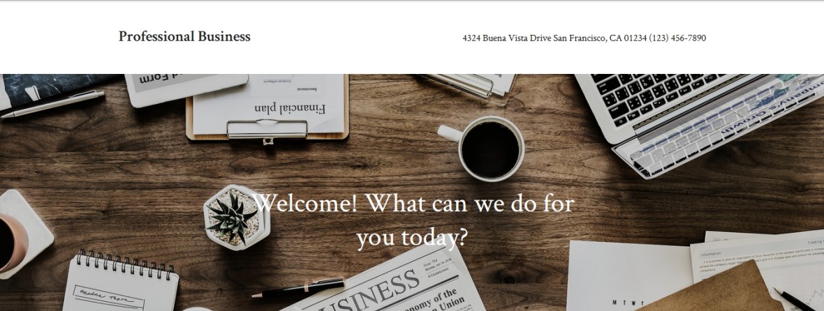 Professional Business By Automattic child theme for accounting law and consultancy firm