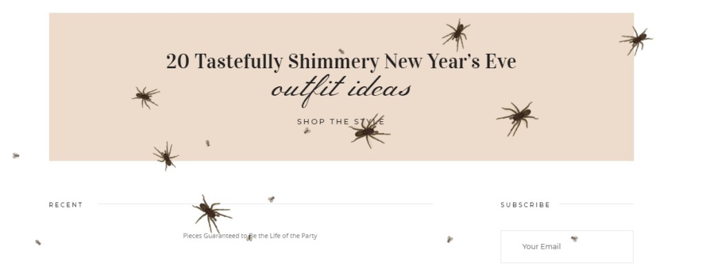 Adds bugs with javascript which walk on your page