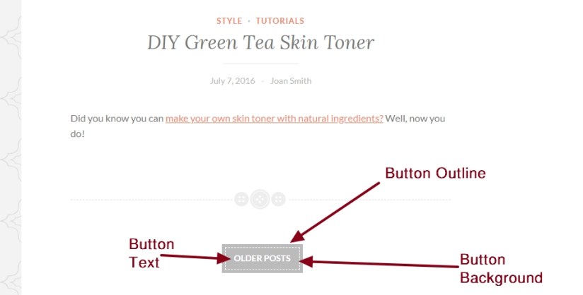 Button 2 by Automattic Older Post button Modification