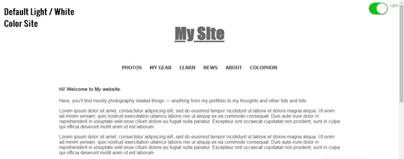 Button Click and Website Color Change