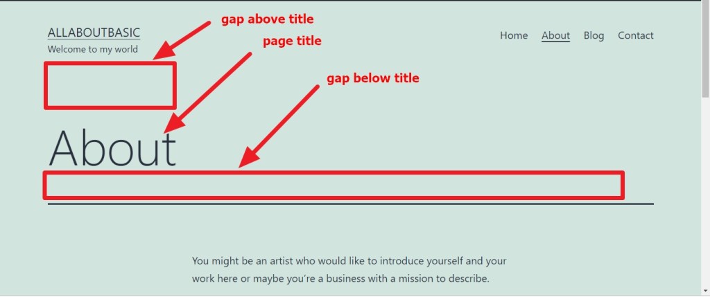 wordpress theme twenty twenty-one title modifications