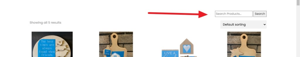 adding product search form in woocommmerce product category page