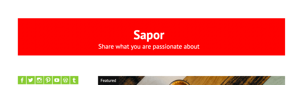 header background change and making site title and site description centered